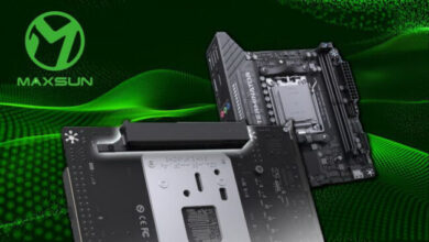 Maxsun выпустила компактную плату с изнаночным разъёмом для видеокарт — MS-Terminator B850 BKB WiFi за $135