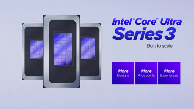 Intel представила мобильные 18-ангстремные процессоры Core Ultra Series 3 — самые энергоэффективные x86-чипы