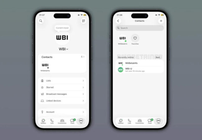 WhatsApp покажет отдельным списком, кто из контактов онлайн
